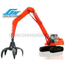 Excavator Grab para hidráulica laranja Peel Grab Scrap Grab